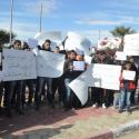 وقفة احتجاجية على خلفية اختطاف الشاب "ذياب بن دبابيس"