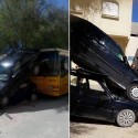 حادث مرور في منطقة العمران الاعلى