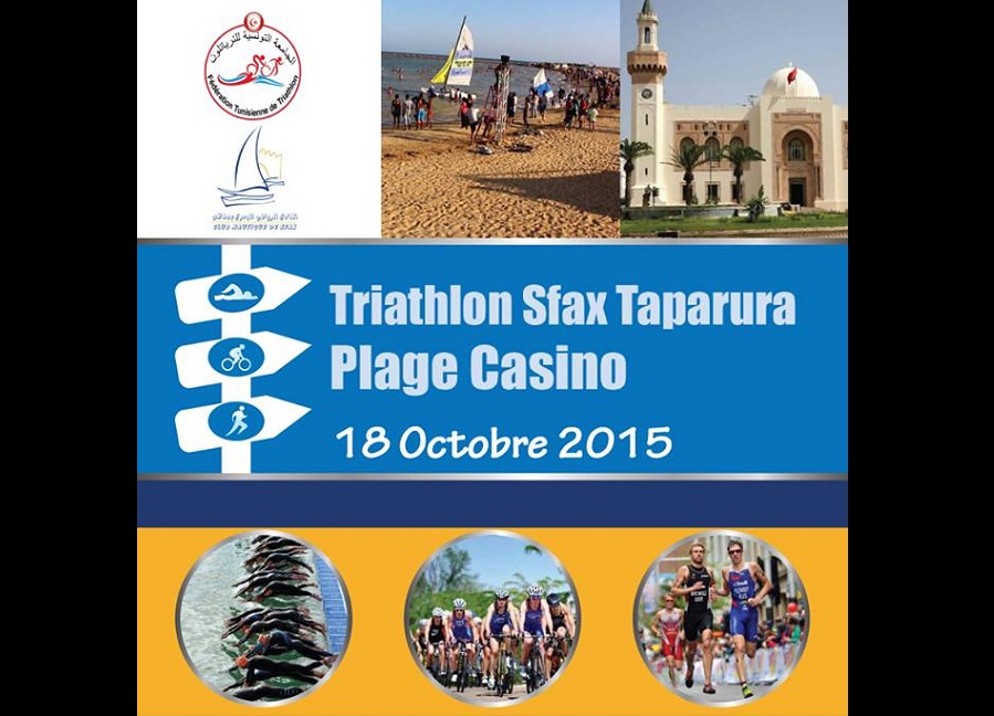 صفاقس - شاطئ الكازينو : سباق ترياثلون عدو ودرجات وسباحة يوم 18 أكتوبر 2015