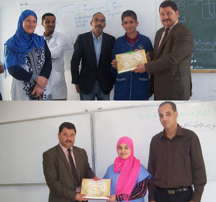 سيدي بوزيد : تكريم المتوجان وطنيا في الملتقى الوطني للإبداعات الأدبية بالوسط المدرسي