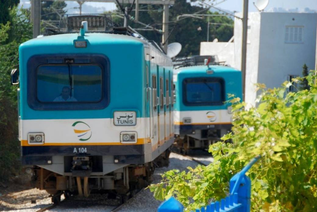 قطار - حلق الوادي - تونس - الضاحية الشمالية