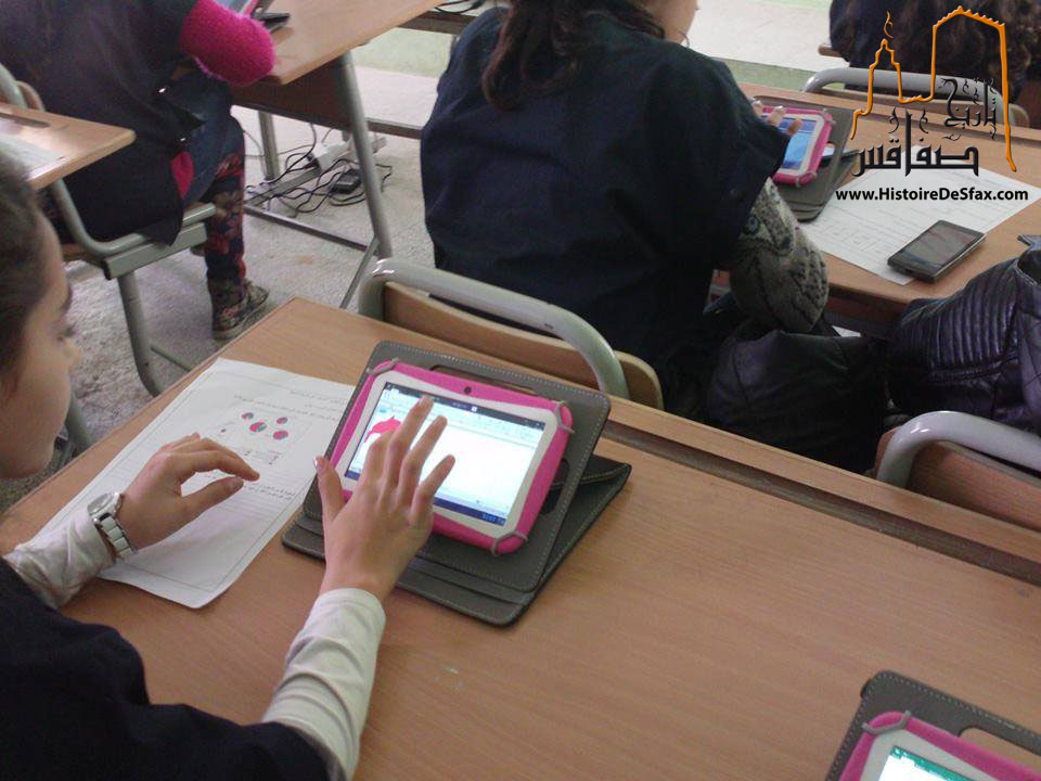 ألواح رقمية - قاعة ذكية - مدرسة سيدي عباس - صفاقس