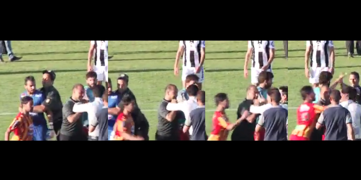 آدم الرجايبي يعتدي على مصور النادي الصفاقسي