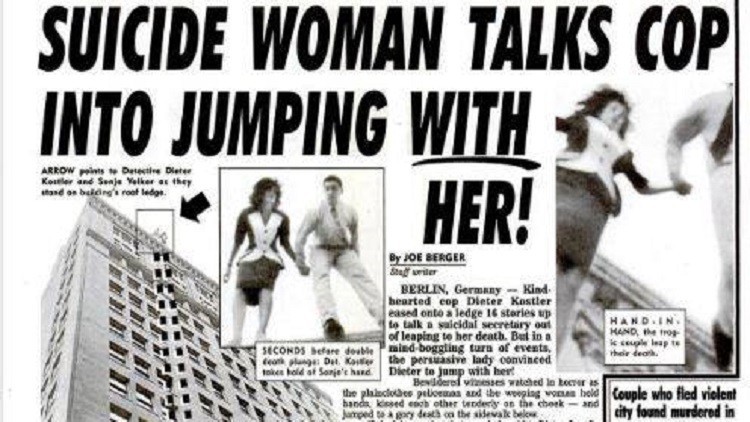 شرطي في ألمانيا : صعد لينقذها فانتحرا معا !