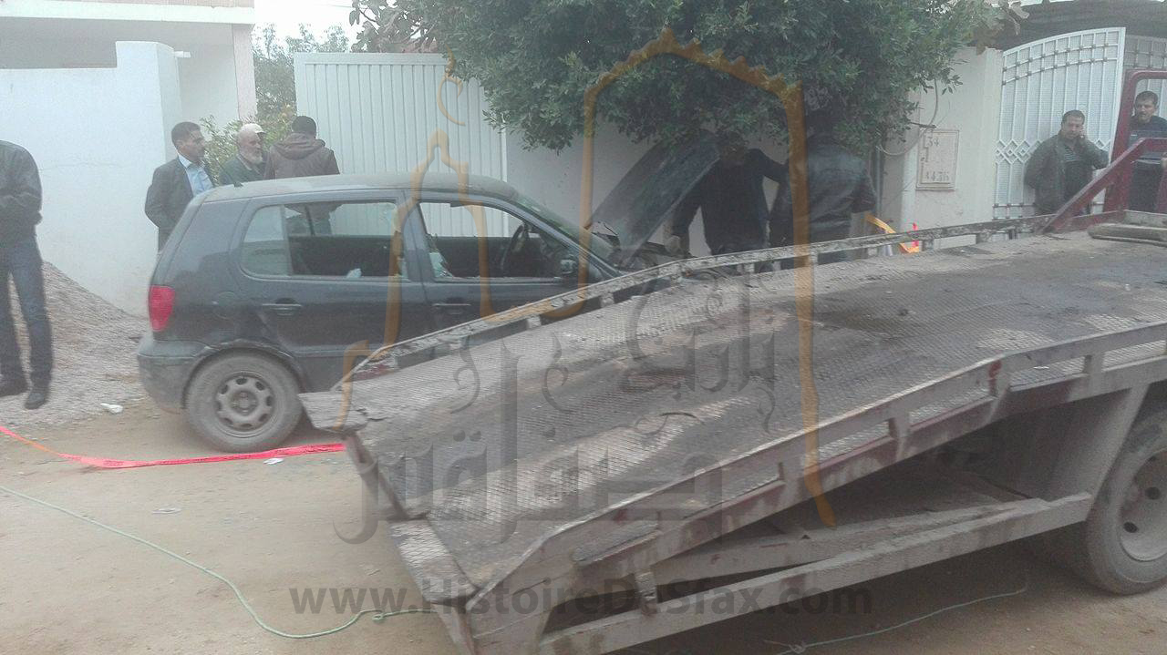 جريمة قتل صفاقس - سيارة الضحية محمد الزواري