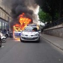 إضرام نار - سيارة شرطة - فرنسا