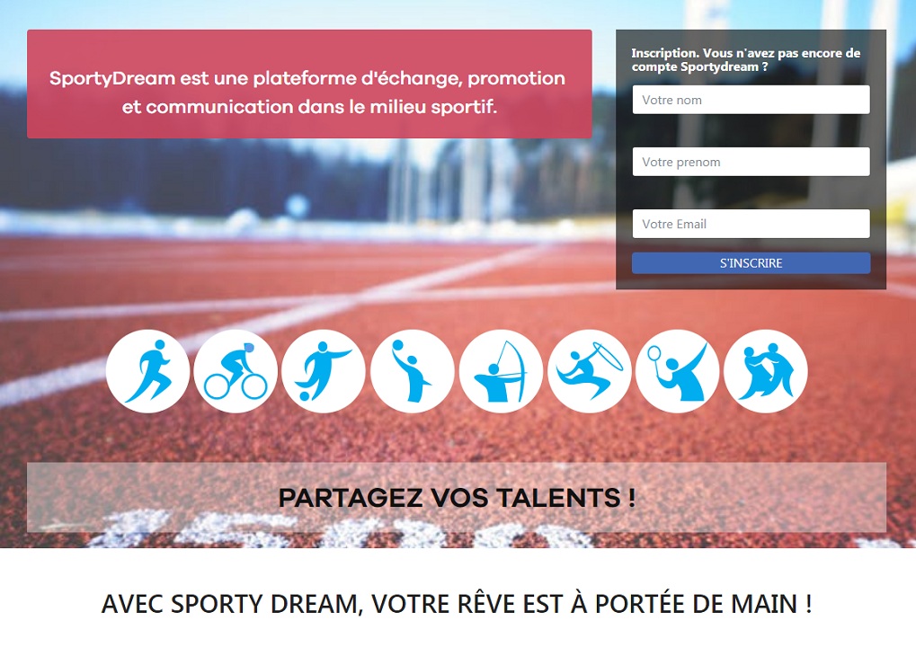 "سبورتي دريم" أول منصة إلكترونية خاصة بالمواهب الرياضية