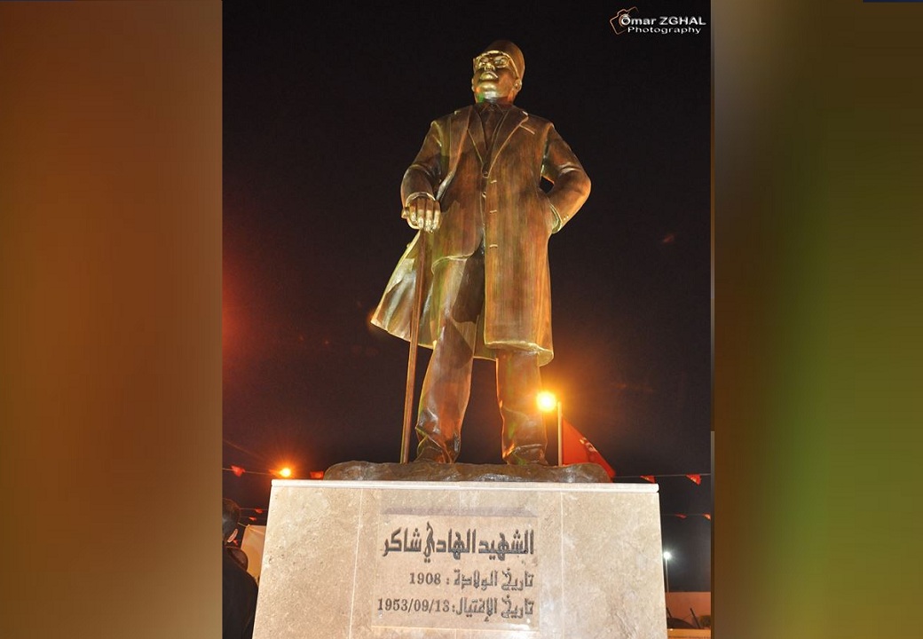 صفاقس - تمثال الزعيم الوطني الهادي شاكر