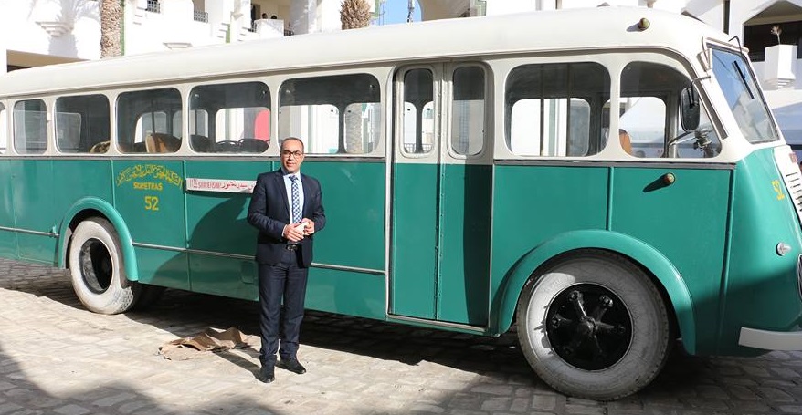 حافلة عمرها 70عاما في صفاقس - الرئيس المدير العام للشركة حاليا هشام اللومي
