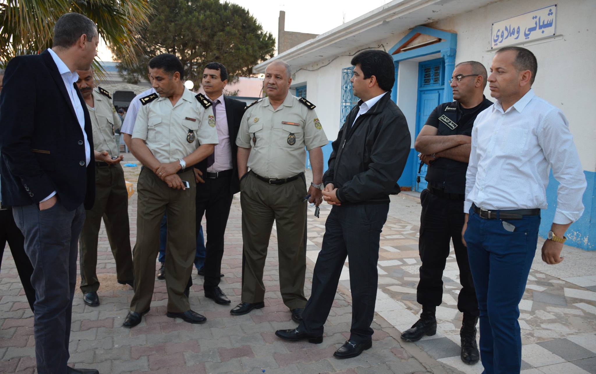 عادل الخبثاني في زيارة للحرس الوطني بالشفار