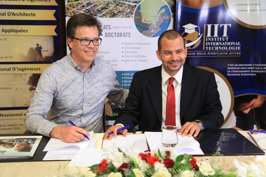 المدرسة العليا الدولية الخاصة للتكنولوجيا بصفاقس توقع اتفاقية شراكة و تعاون مع جامعة شيربروك الكندية