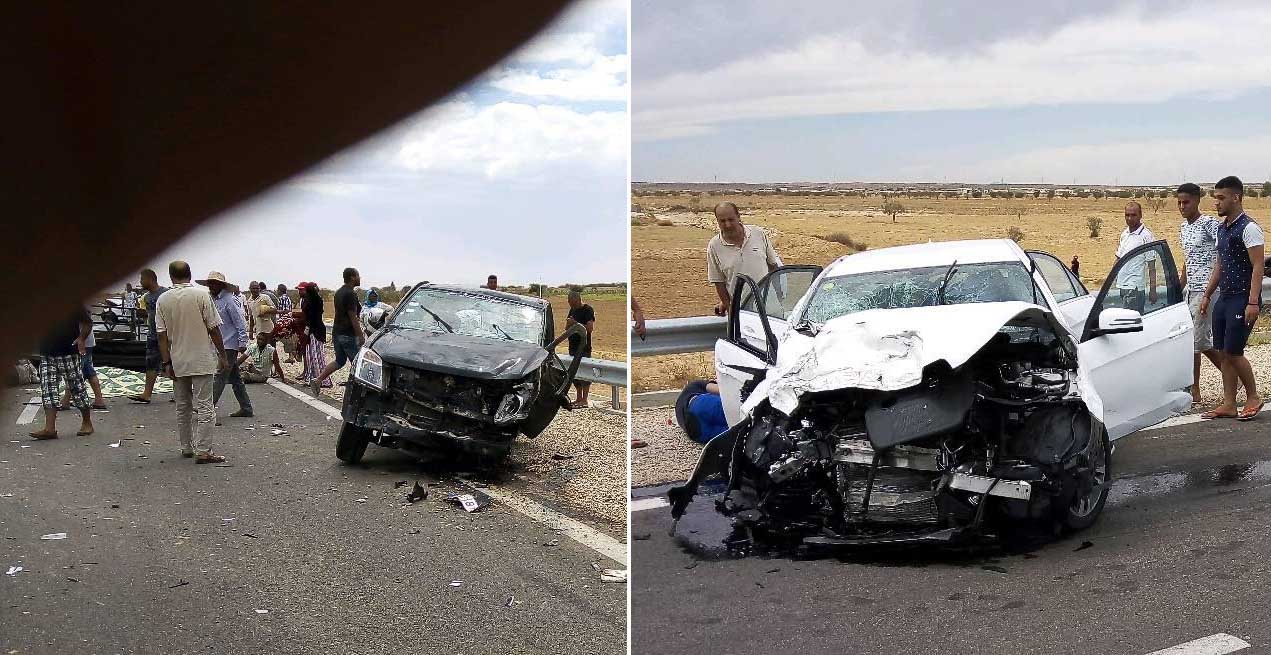 صفاقس : كانوا في طريقهم الى حفل زفاف .. قتيل وعدة اصابات في انقلاب شاحنة