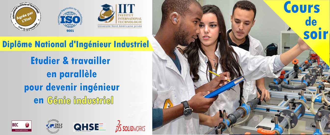 Cours de soir en Génie Industriel à l'IIT-Prenez votre envol