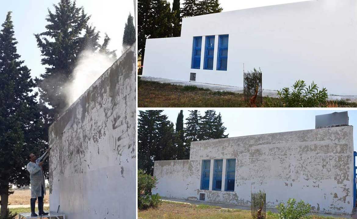 الدكتور حسان الجربي أصيل مدينة صفاقس يقوم بعمل تطوعي بالمدرسة الوطنية للبيطرة بسيدي ثابت