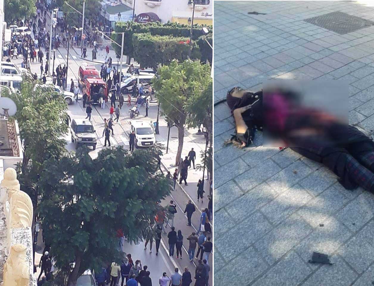 عاجل : إمرأة تفجر نفسها في شارع الحبيب بورقيبة .. وحالة من الذعر تسود المكان