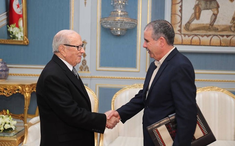 لقاء الباجي قايد السبسي - نور الدين الطبوبي