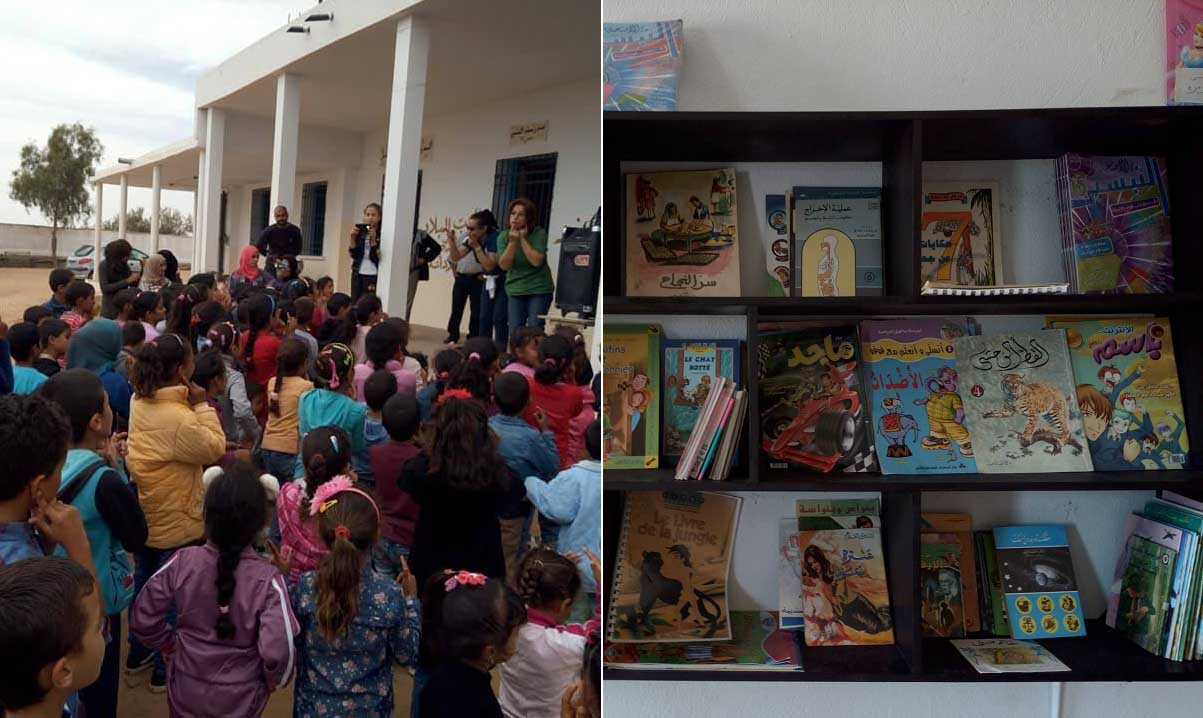 مكتبة لاطفال مدرسة الفتح بمنطقة السعادي