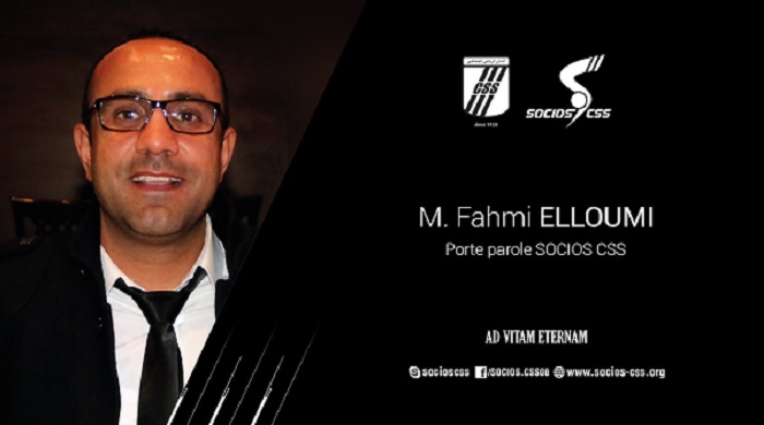 Fahmi Elloumi, nouveau porte-parole SOCIOS CSS.