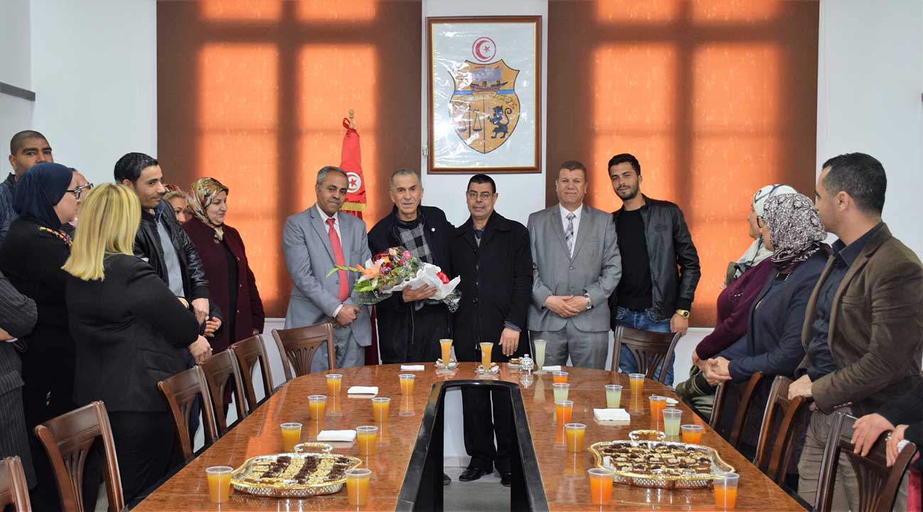 ولاية صفاقس : تكريم الزميل "فيصل الرقيق" بمناسبة احالته على شرف المهنة