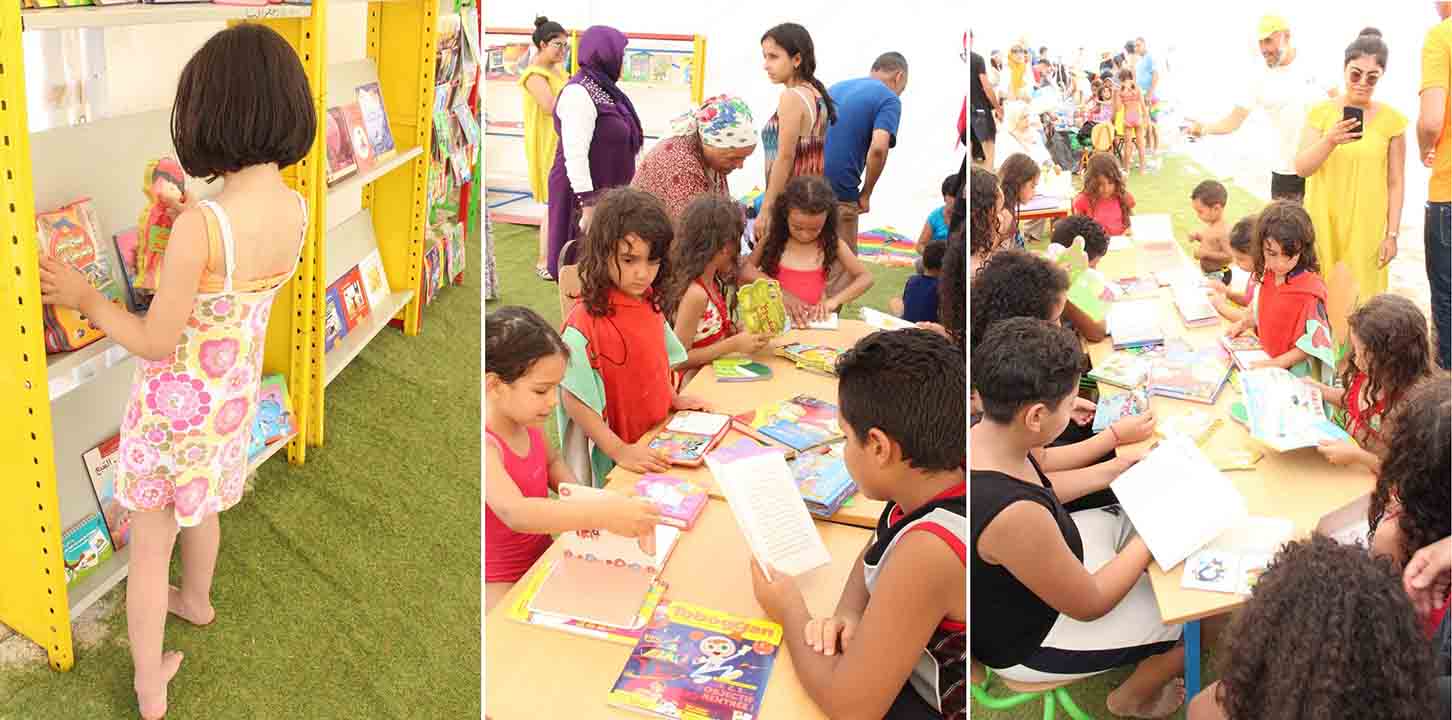 صفاقس : انطلاق الدورة 27 لتظاهرة مصيف الكتاب تحت شعار "كتابي ملاذي في عطلتي" في شاطئ الشفار