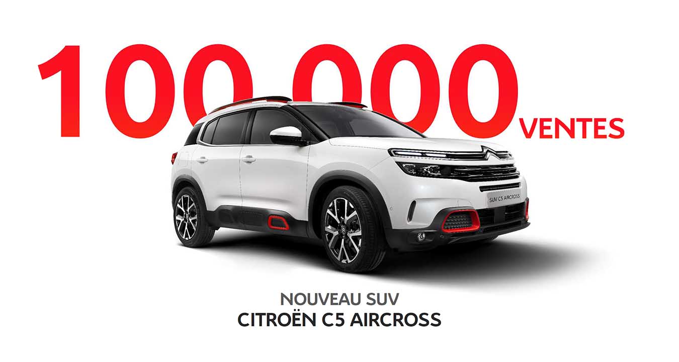 100.000 VENTES DE NOUVEAU SUV C5 AIRCROSS DANS LE MONDE. PROFITEZ DE NOTRE OFFRE DE FIN D’ANNÉE !