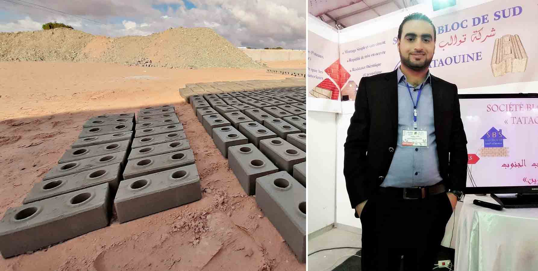 أصيل صفاقس .. عمر سليمي يحول رمال الصحراء إلى قوالب بناء ايكولوجية صحية