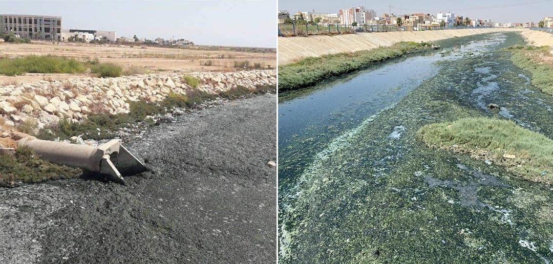 القنال الحزامية على مستوى حي حمزة بطريق سيدي منصور