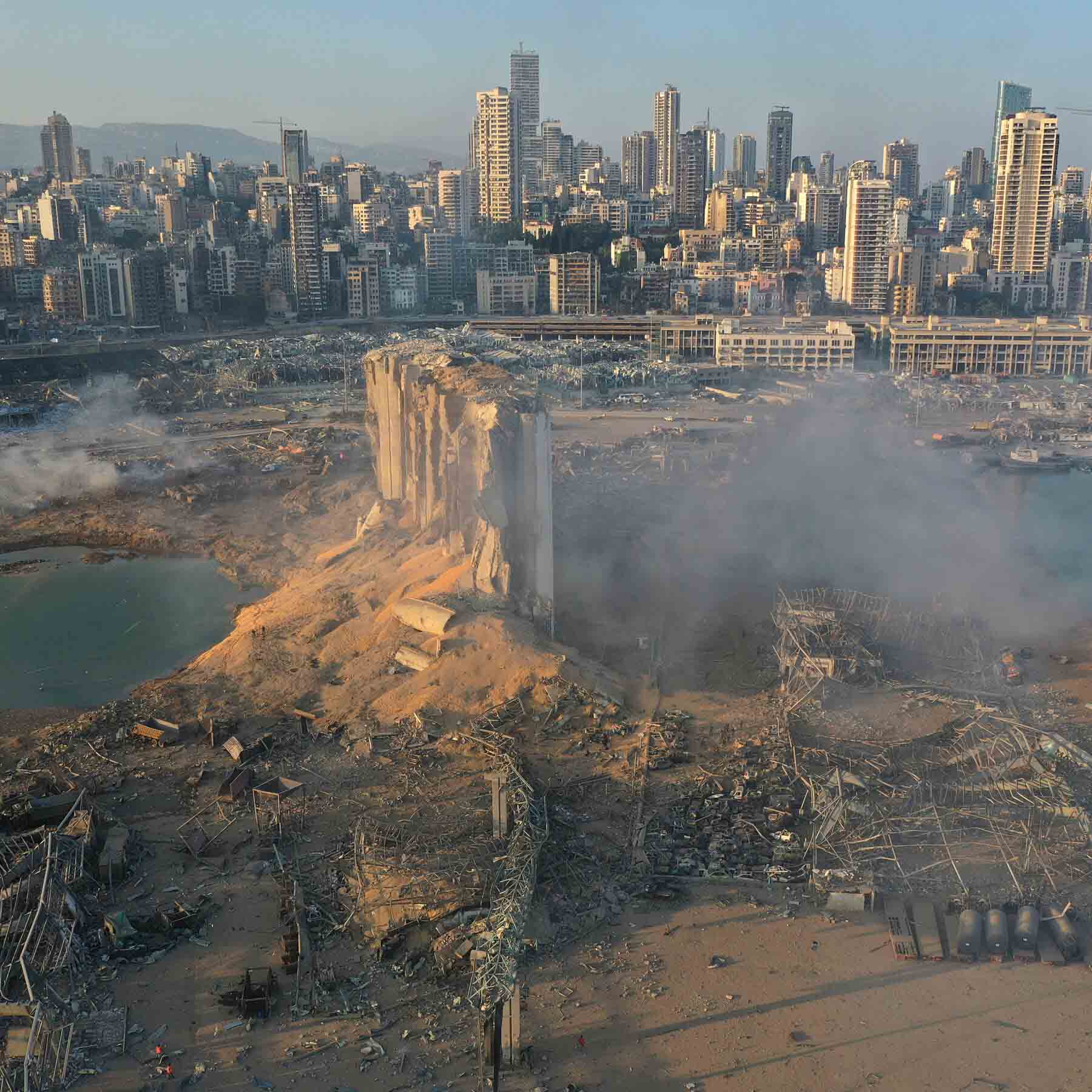 إنفجار مرفأ بيروت لبنان الثلاثاء 4 أوت 2020
