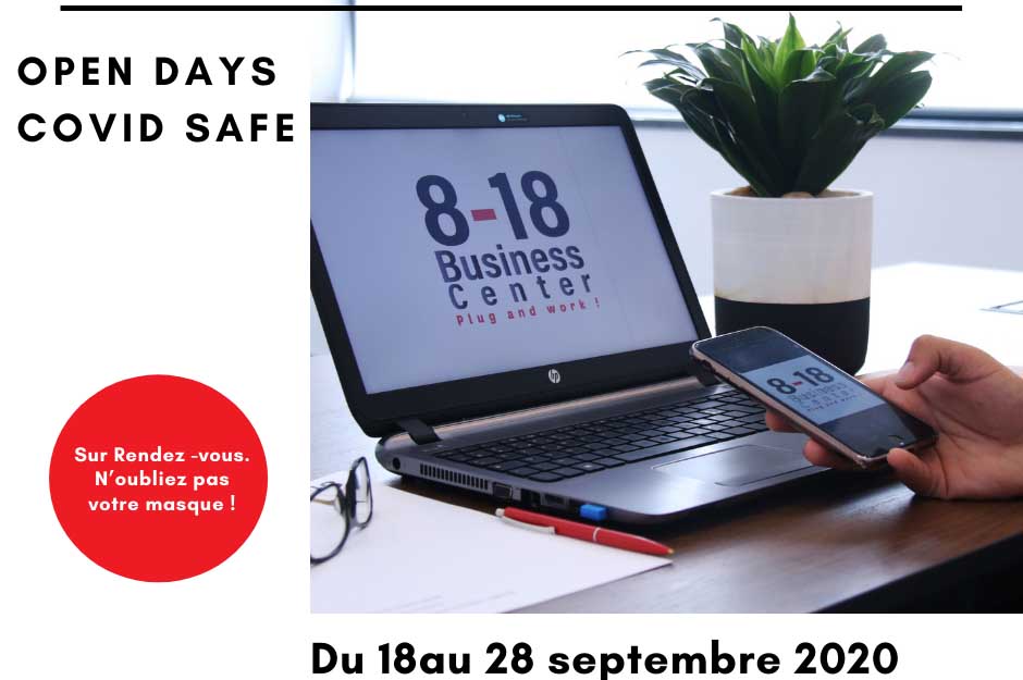 OPEN DAYS Covid Safe au 8-18 Business Center SFAX: Du 18 au 28 septembre 2020