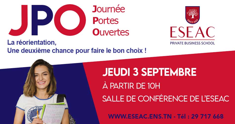 Rentrée universitaire: L'ESEAC Sfax organise sa Journée Portes Ouvertes ce Jeudi 3 septembre