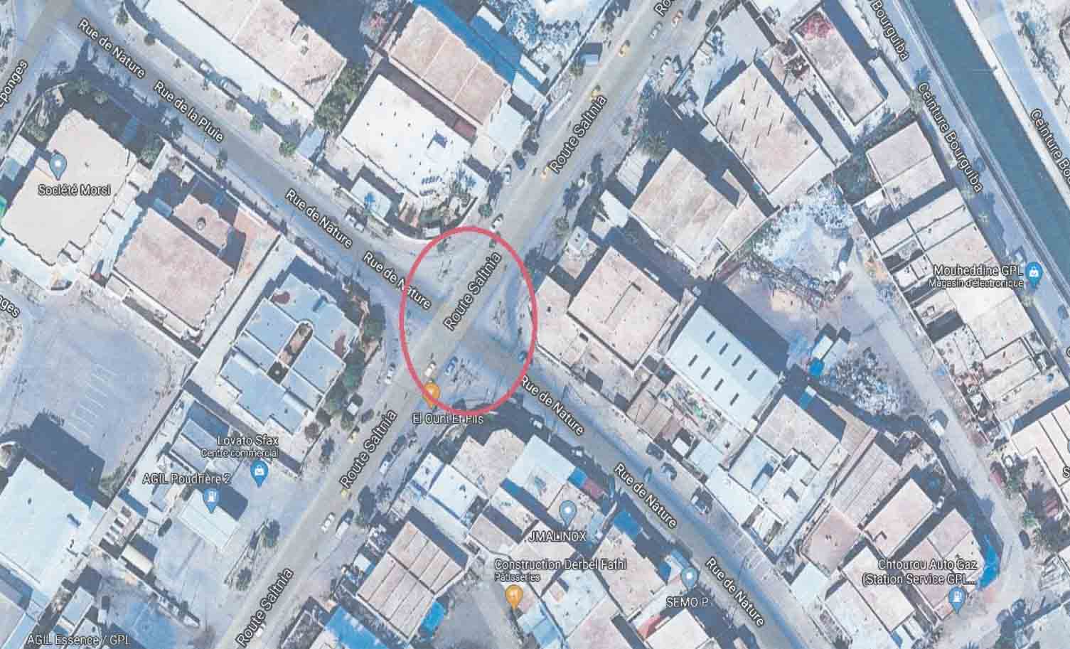 صفاقس : اضطراب في حركة المرور بطريق السلطنية على مستوى مفترق الحفارة