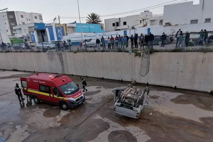 سقوط - سيارة - صفاقس