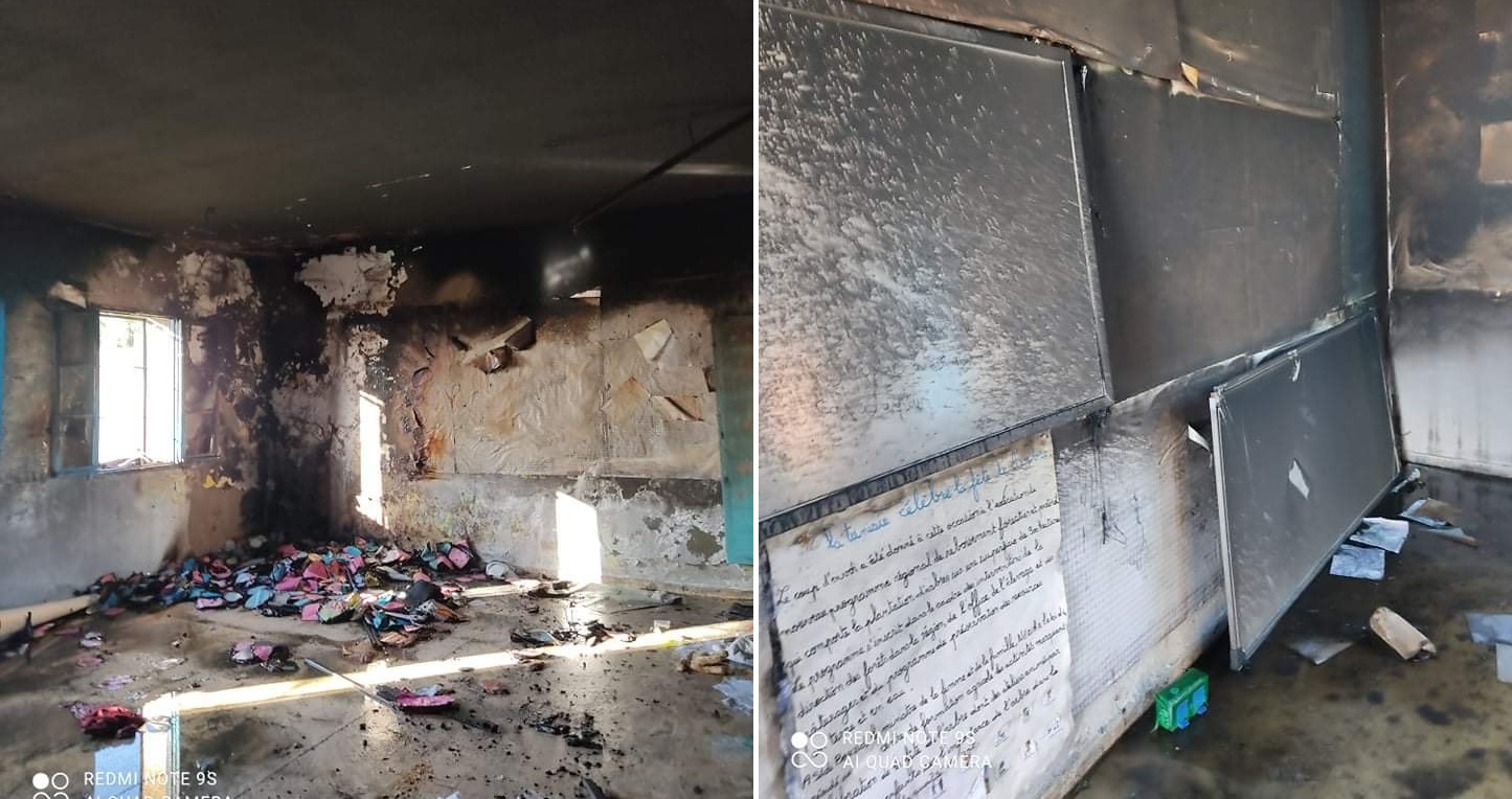 صفاقس : حريق بالمدرسة الابتدائية الحي الجديد ( صور )