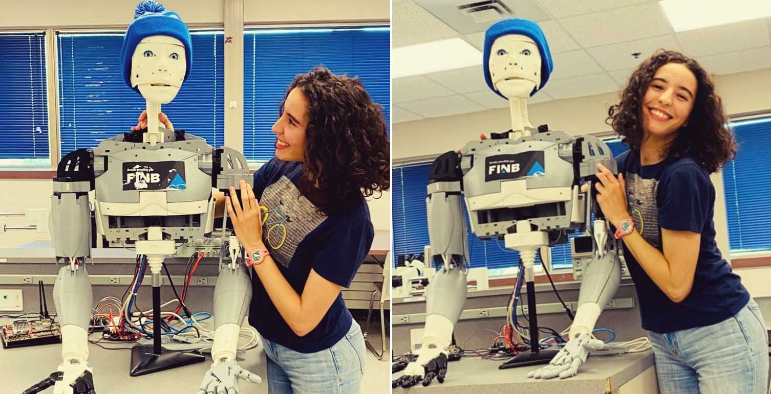 آية عفاس تنجح في تصنيع "روبوت" مخصّص لمساعدة كبار السن