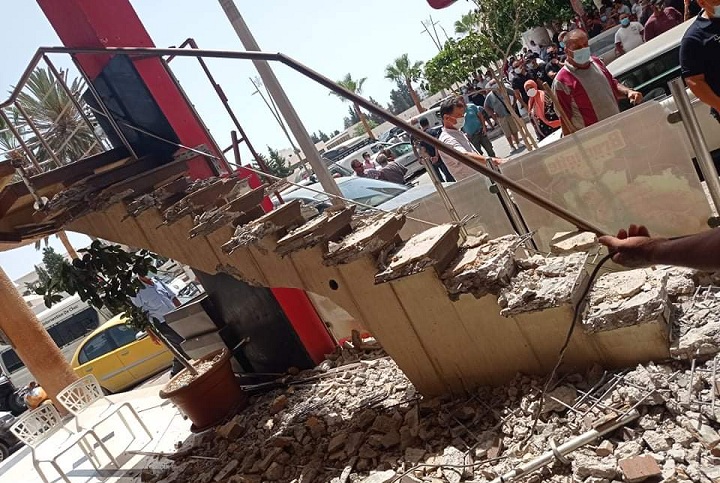 هدم مدرج - مطعم - صفاقس