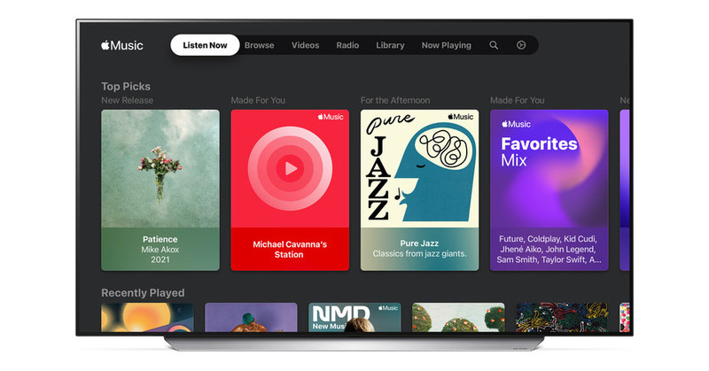 LG SMART TV propose maintenant apple music pour encore plus d'options de divertissement