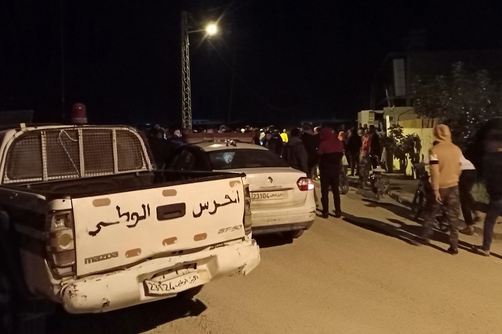 حادث - العوابد - شاحنة فضلات - جدار