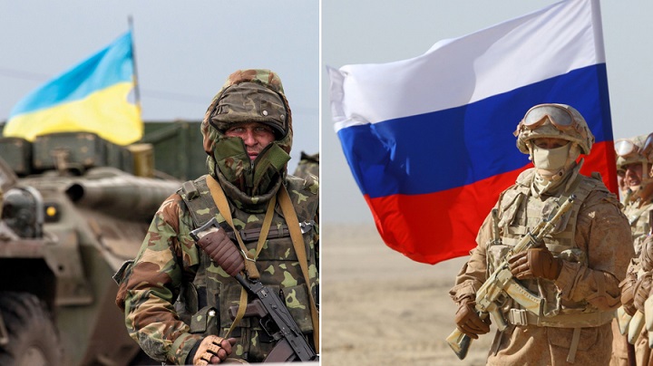 روسيا - اوكرانيا - القوى العسكرية