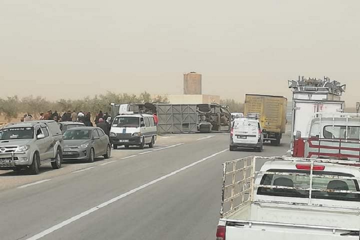 حادث إصطدام حافلتين - الشعال