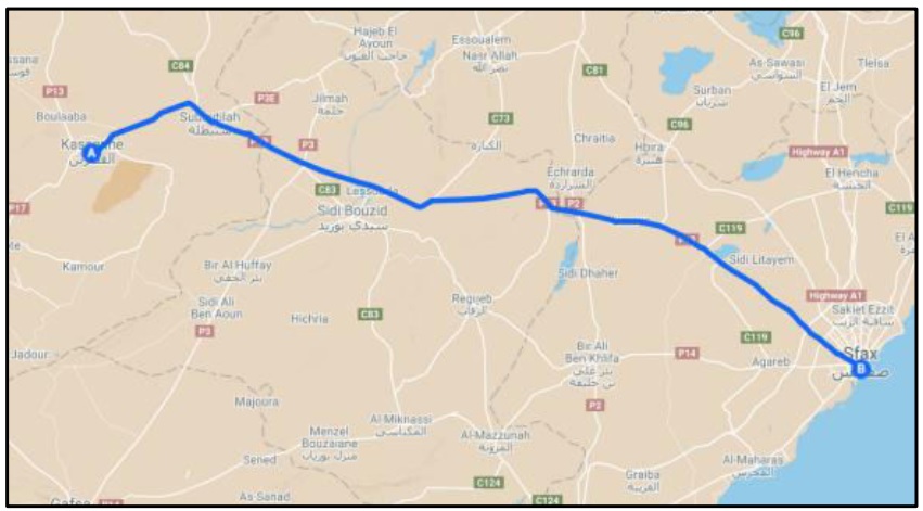 مشروع الطريق السريعة صفاقس - سيدي بوزيد - القصرين
