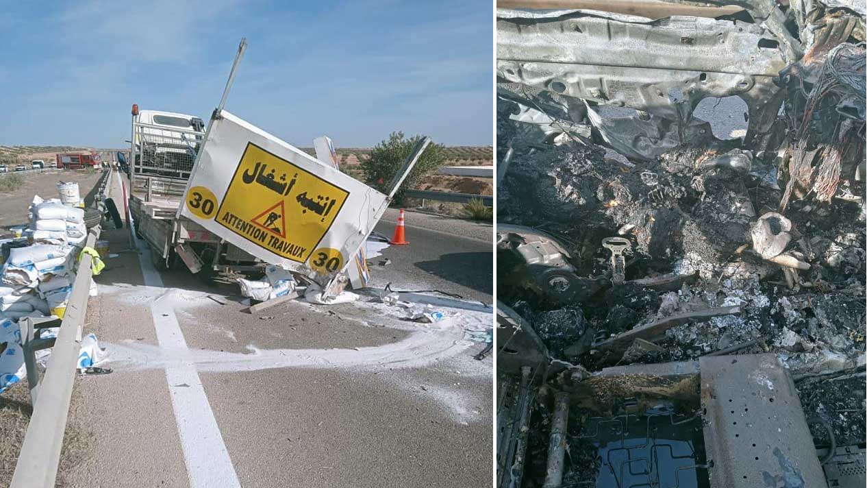 صفاقس : احتراق سيارة ووفاة سائقها على عين المكان