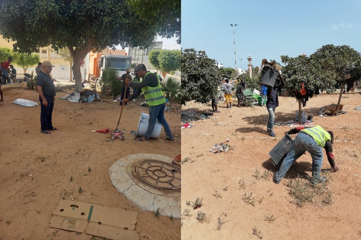 صفاقس: مهاجرون أفارقة يساهمون في حملة نظافة